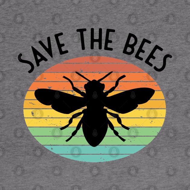 Save The Bees (Retro-Style) by Whimsical Frank